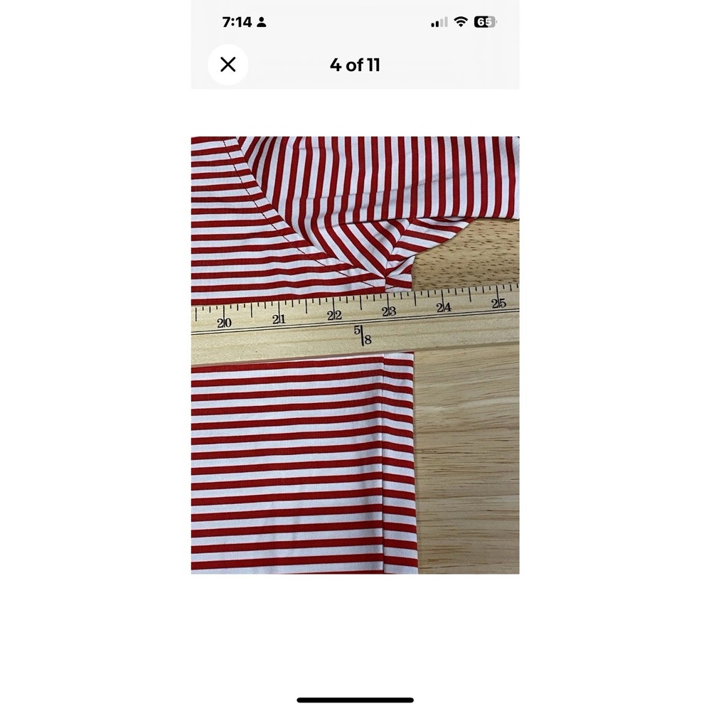 USAG You Suck At Golf Polo Shirt Men's‎ Large Performance Red White Stripe S/S - Picture 6 of 7